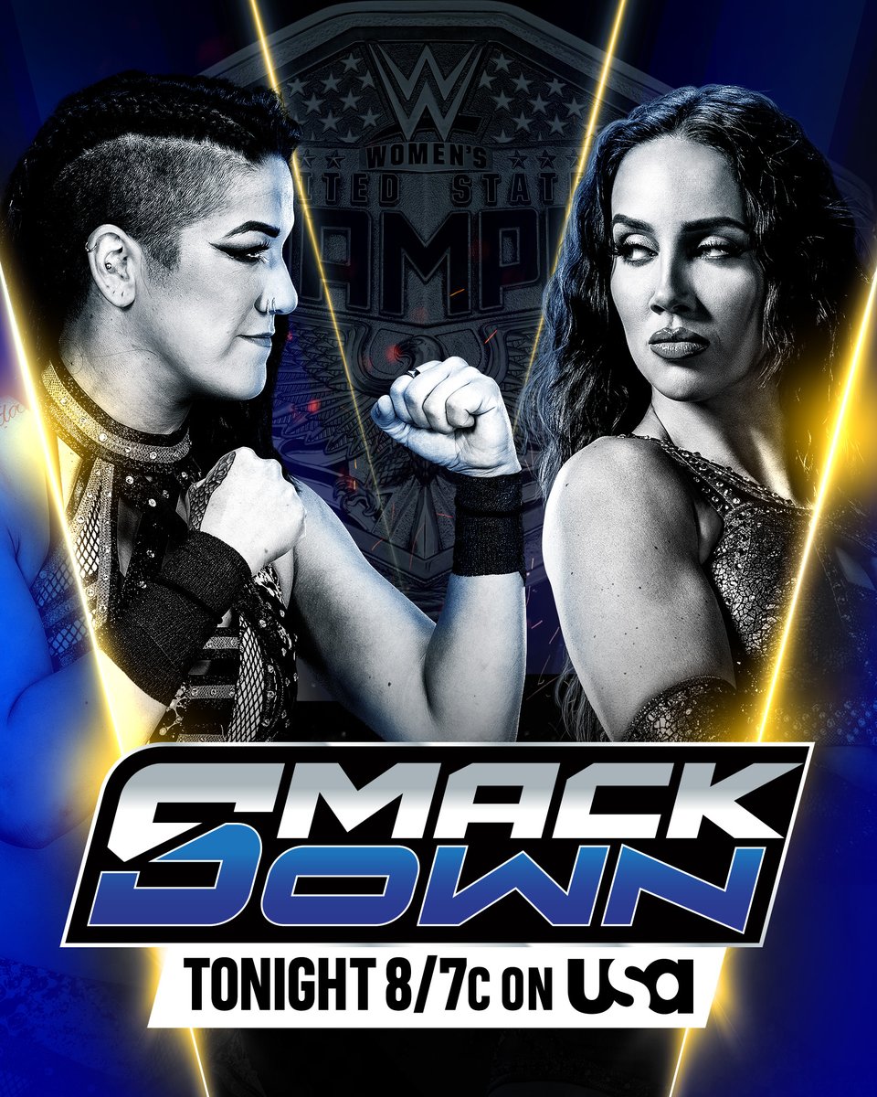 WWE (@wwe) on Twitter photo Who will advance to the final of the Women's United States Championship Tournament when <a href="/itsBayleyWWE/">Bayley</a> and <a href="/ImChelseaGreen/">CHELSEA GREEN</a> square off TONIGHT on #SmackDown?
πΊ 8/7c on <a href="/USANetwork/">USA Network</a> Who will advance to the final of the Women's United States Championship Tournament when <a href="/itsBayleyWWE/">Bayley</a> and <a href="/ImChelseaGreen/">CHELSEA GREEN</a> square off TONIGHT on #SmackDown?
πΊ 8/7c on <a href="/USANetwork/">USA Network</a>