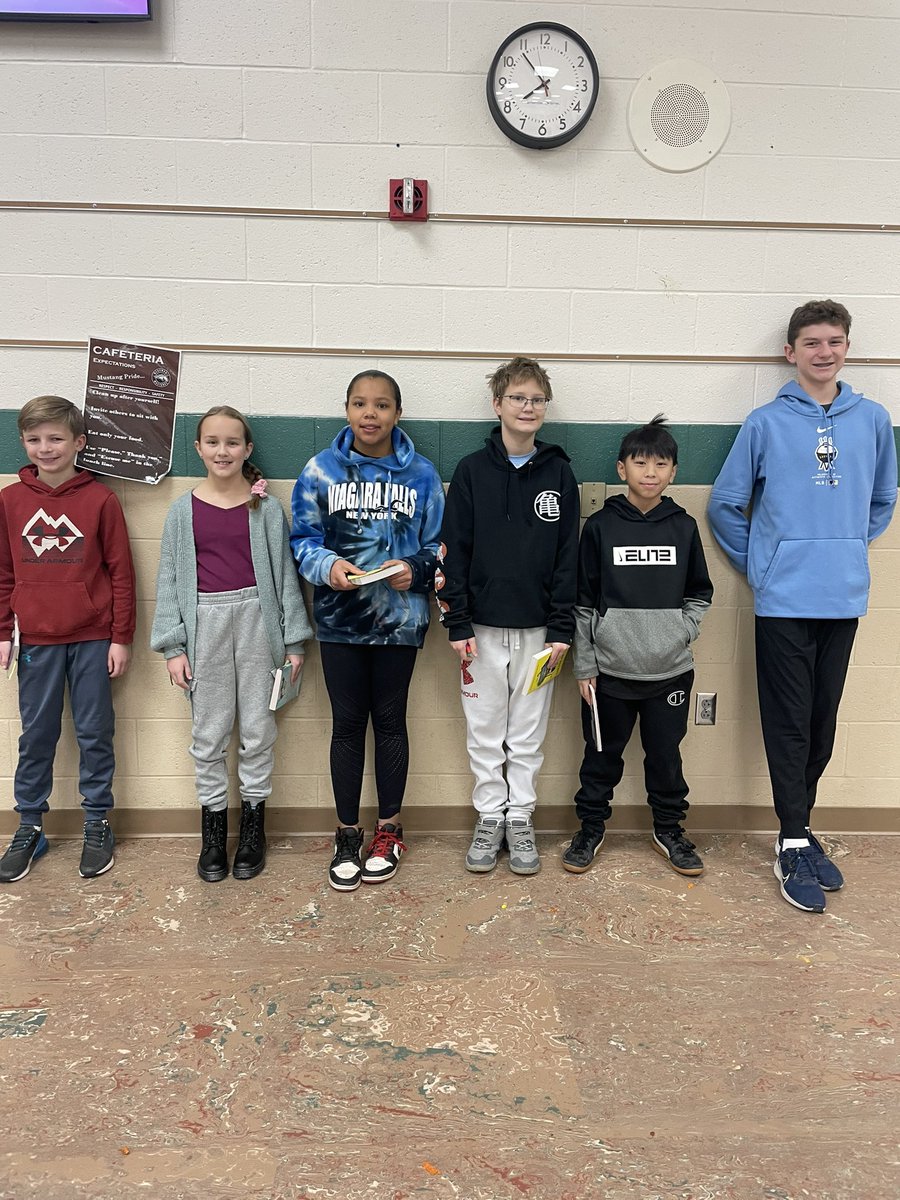 This week’s recipients of Doing What’s Right Matters!  🥶 ⛄️ 🎉