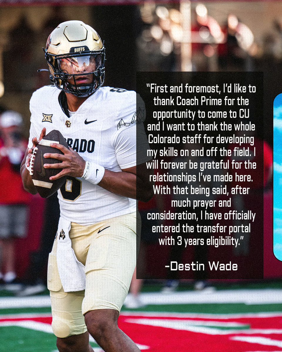 Thank you CU! Forever grateful !🖤  
<a href="/DeionSanders/">COACH PRIME</a> <a href="/CUBuffsFootball/">Colorado Buffaloes Football</a> <a href="/3strandsports/">3 Strand Sports & Entertainment</a> 
-Film available for any interested coaches!