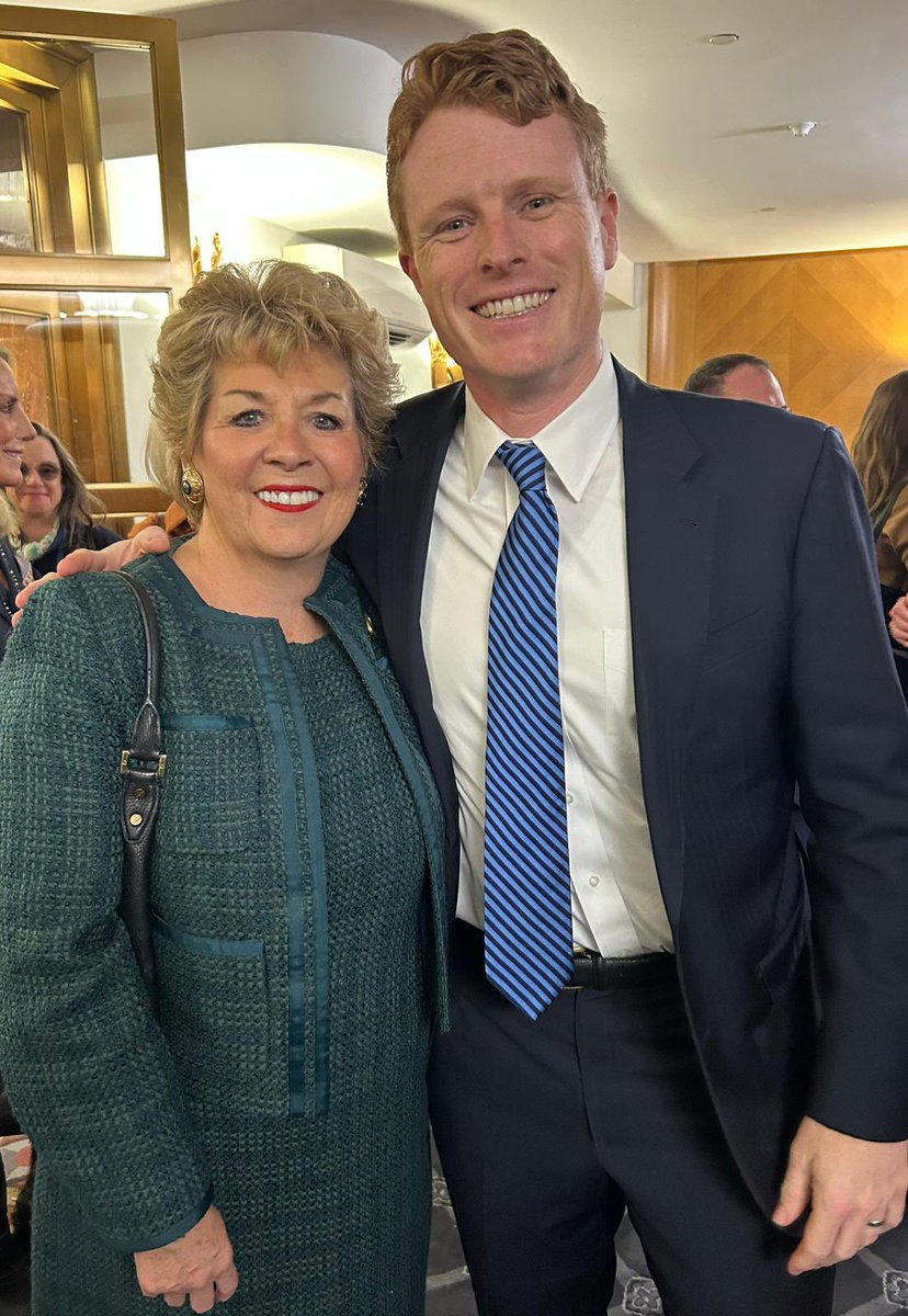 Honored to be <a href="/StateDept/">Department of State</a> to recognize <a href="/joekennedy/">Joe Kennedy III</a>, who made progress in promoting economic growth in Northern Ireland. As his impressive tenure as <a href="/USEnvoyNI/">Joseph Kennedy III</a> draws to a close, I want to say a sincere go raibh mile maith agat for championing peace and prosperity on our island.