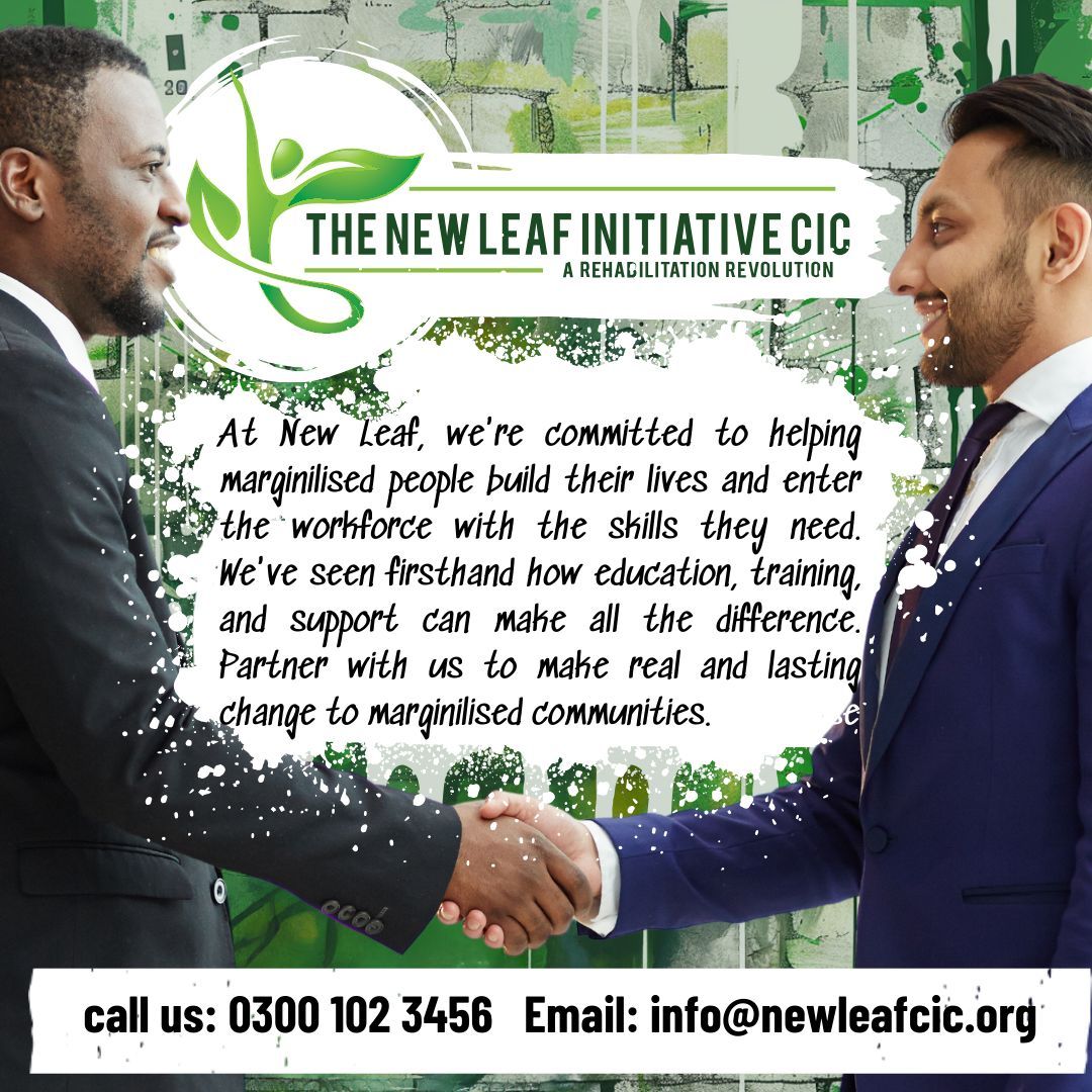 🤝 Together, we can make a difference!

💡 Interested in joining us? Let’s talk! Find out how your organisation can make a lasting impact.

🌐 buff.ly/3ZHfVrX 

#PartnerForChange #BuildingLivesTogether #SupportAndEmpower #NewLeafInitiative
