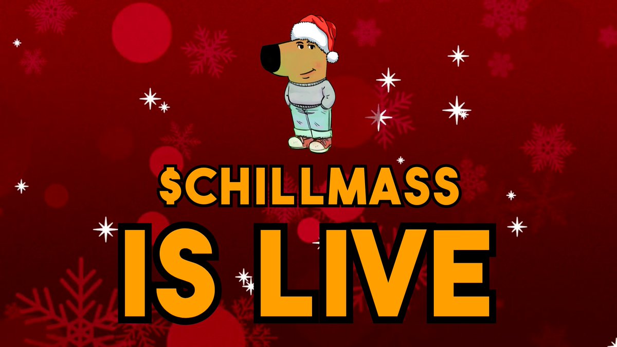 chillmassonsol's tweet image. 🎅❄️ $CHILLMASS IS LIVE! 🚀

The Chill Fam is here, and the JEETS are OUT! 🕶️🔥

Now’s your chance to join the chillest moon mission of the season. Don’t wait—BUY NOW and sleigh the charts with us! 🎄💎
📲 BUY NOW: pump.fun/coin/2wLU4aMW7…