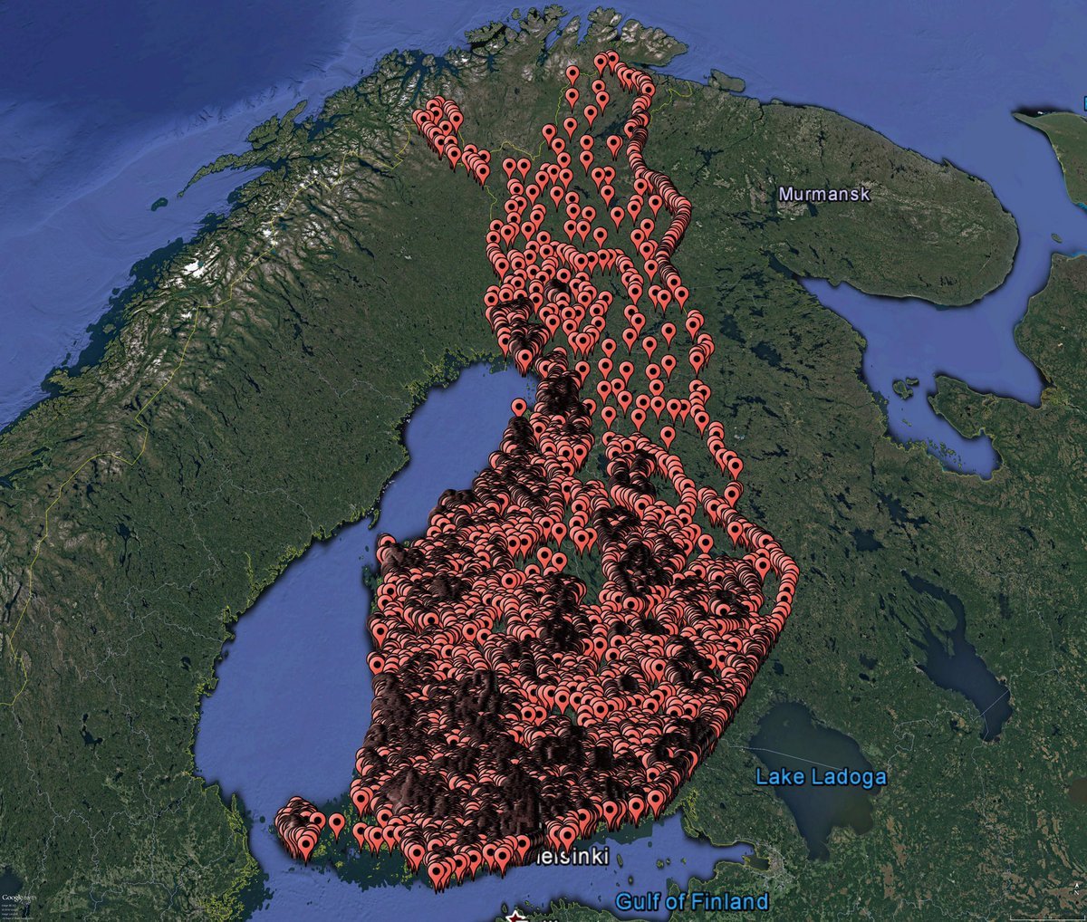 ian bremmer (@ianbremmer) on Twitter photo insane map of public saunas in finland insane map of public saunas in finland