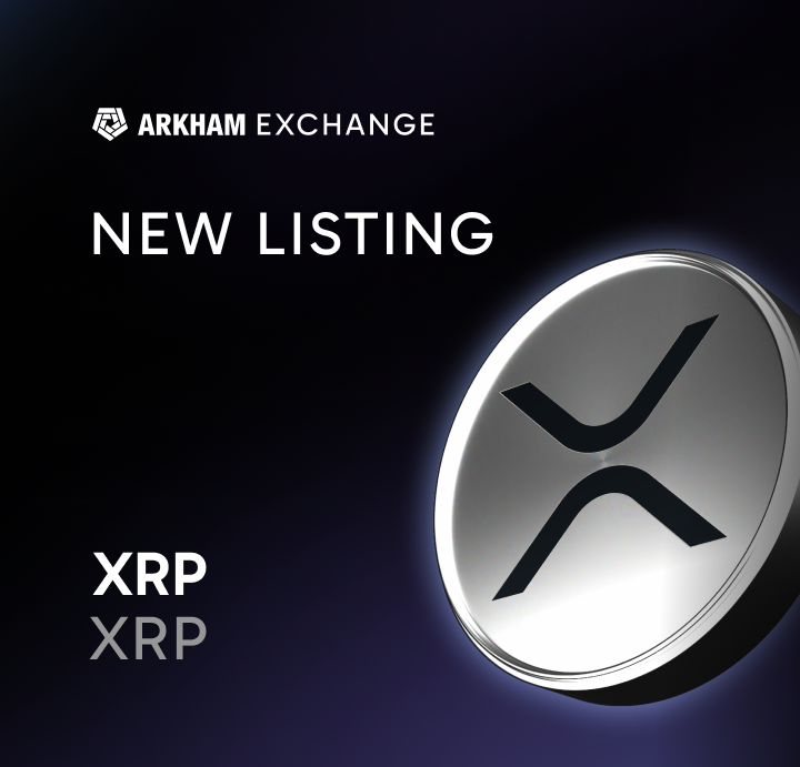 ANNOUNCING NEW EXCHANGE LISTING: XRP

XRP will be added to the Arkham Exchange, for both spot and perpetual pairs.

Trading will go live at 12pm EST today.