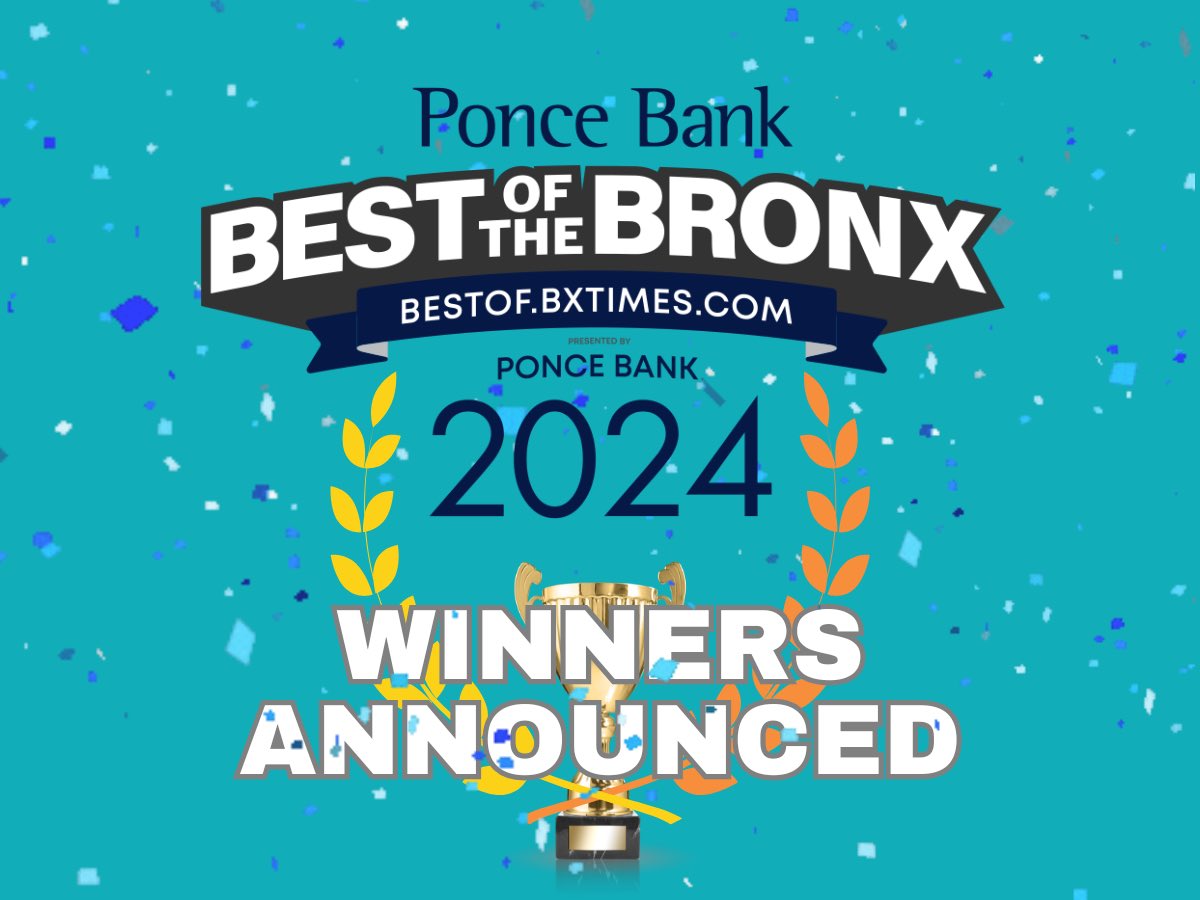 The Ponce Bank Best of The Bronx 2024 contest winners have been announced! 🏆

Bronx residents voted these businesses the best — recognized as winners in the Ponce Bank Best of the Bronx 2024 contest! Congratulations!

BESTOF.BXTIMES.COM