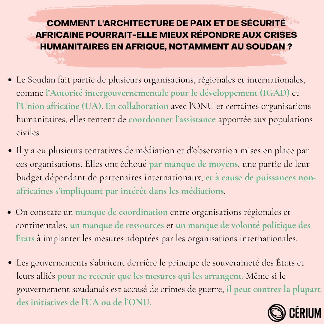 Nous commençons avec <a href="/Klin_Nick/">Nicolas Klingelschmitt</a> chargé de recherche sur l'Afrique et doctorant en science politique affilié au CÉRIUM, avec qui on s'intéresse à la situation au Soudan. Bonne lecture ! ☕