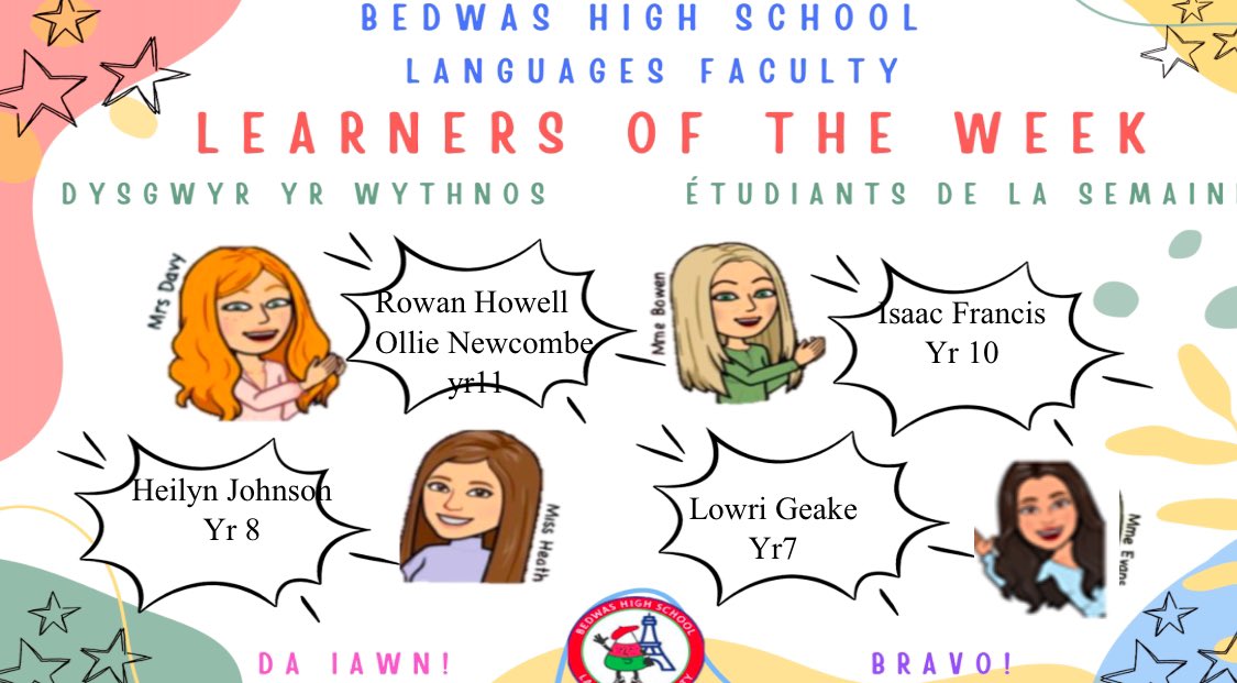 Our amazing learners this week 👏👏👏🇫🇷🏴󠁧󠁢󠁷󠁬󠁳󠁿<a href="/BedwasLanguages/">Bedwas Languages</a> <a href="/bedwashighsch/">Bedwas High School</a>