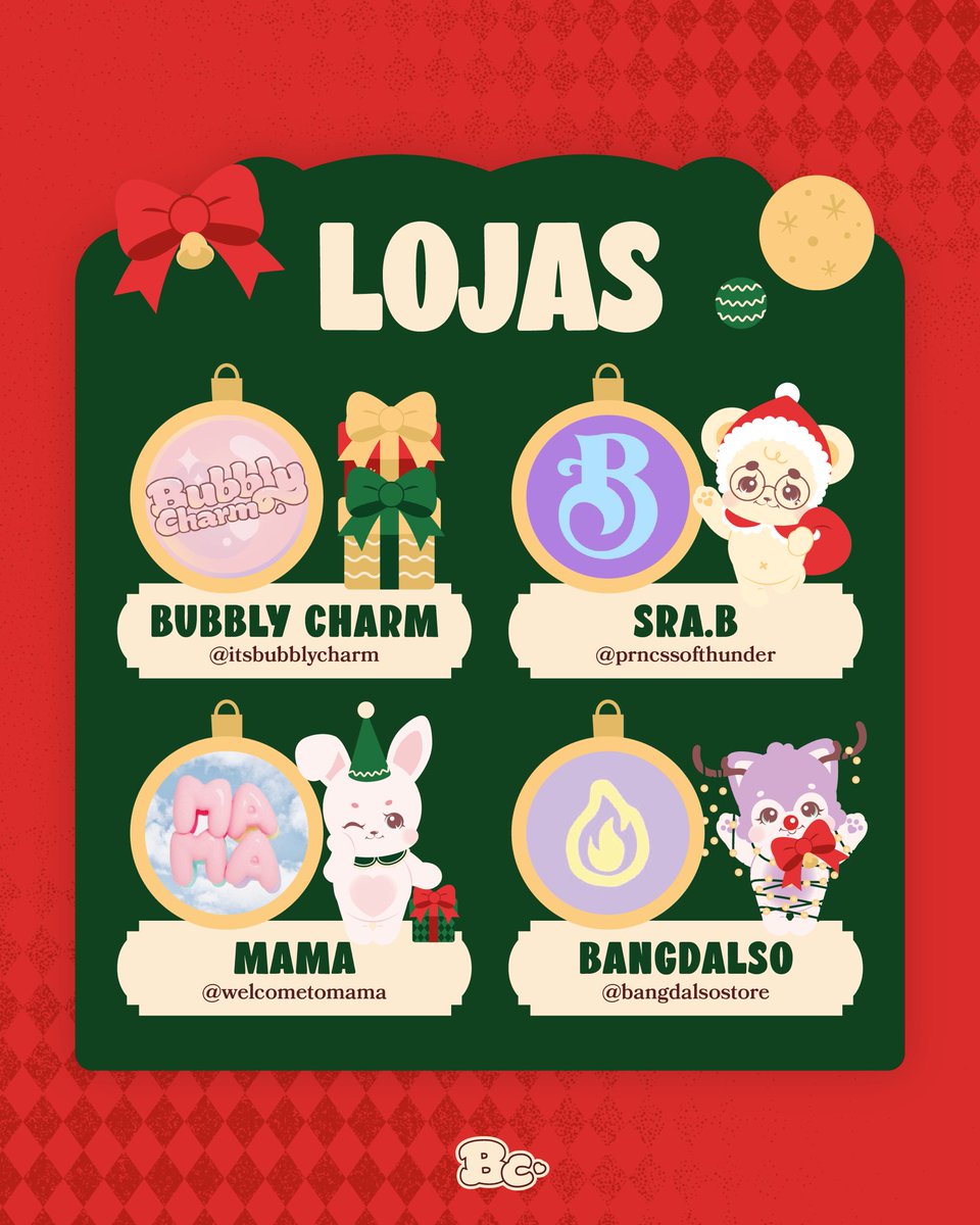 itsbubblycharm's tweet photo. ✨🎄 Lojinhas confirmadas no Bubbly Christmas! 🎄✨

Bubblie, se prepare! Vai ter MUITO item incrível pra deixar sua coleção ainda mais completa e o seu cantinho collector um charme só! 🩷✨

🎟️ Ingressos disponíveis HOJE!
📅 A partir das 19h, na plataforma Sympla.
🔗 https://t.co/Rr8MLVlsuJ…

👉 Evento gratuito, mas com vagas limitadas conforme a capacidade do local.

⚠️ IMPORTANTE:

• Apenas 1 ingresso por pessoa.
• Você só pode escolher 1 turno (manhã ou tarde).
• Ingressos duplicados serão cancelados!

Vem viver a magia do Natal no Bubbly Christmas com a gente! 🌟

#BUBBLYCHRISTMAS #CELEBRATE