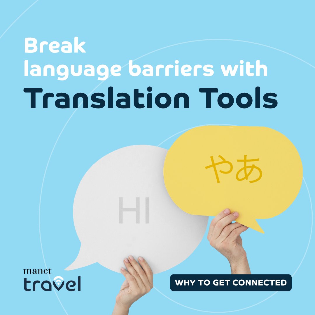 🌍 Break language barriers with #translation tools! 🗣️

Discover how apps + seamless connectivity can transform #travel, making communication effortless wherever your customers go.

📖 Read more: about.manet.travel/break-language…
💡 Partner with Manet Travel #eSIM: about.manet.travel/manet-travel-c…