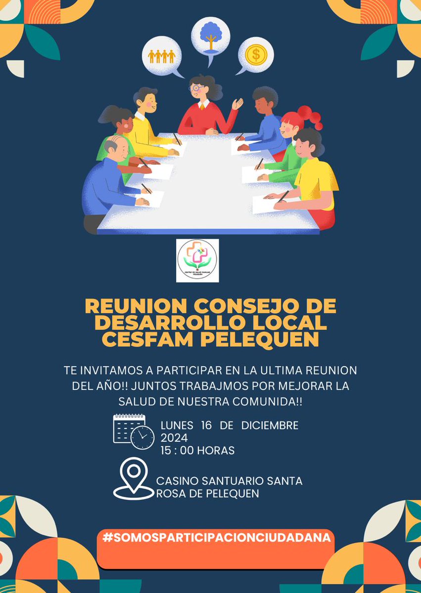 saludmalloa's tweet image. ¡Atención #Pelequén! Este lunes 16 de septiembre, no te pierdas el último Consejo de Desarrollo Local del CESFAM Pelequén. Hablaremos de medio ambiente, cierre de año y todo lo que necesitas saber para comenzar la temporada sin sorpresas. 15:00 hrs en el Santuario Santa Rosa.