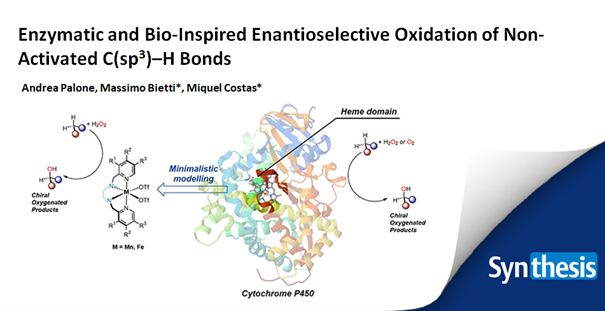 SYNTHESIS Journal (@synthesis_1969) on Twitter photo Enantioselective C–H oxidation is a hot topic in #syntheticchemistry🧪Explore the advances using #enzymes and bio-inspired catalysts to transform C–H bonds into valuable oxygenated compounds, reported by <a href="/palone_andrea/">Andrea Palone</a>, <a href="/MassimoBietti/">Massimo Bietti</a> and <a href="/MiquelCostas/">Miquel Costas</a>
👉thieme-connect.de/products/ejour… Enantioselective C–H oxidation is a hot topic in #syntheticchemistry🧪Explore the advances using #enzymes and bio-inspired catalysts to transform C–H bonds into valuable oxygenated compounds, reported by <a href="/palone_andrea/">Andrea Palone</a>, <a href="/MassimoBietti/">Massimo Bietti</a> and <a href="/MiquelCostas/">Miquel Costas</a>
👉thieme-connect.de/products/ejour…