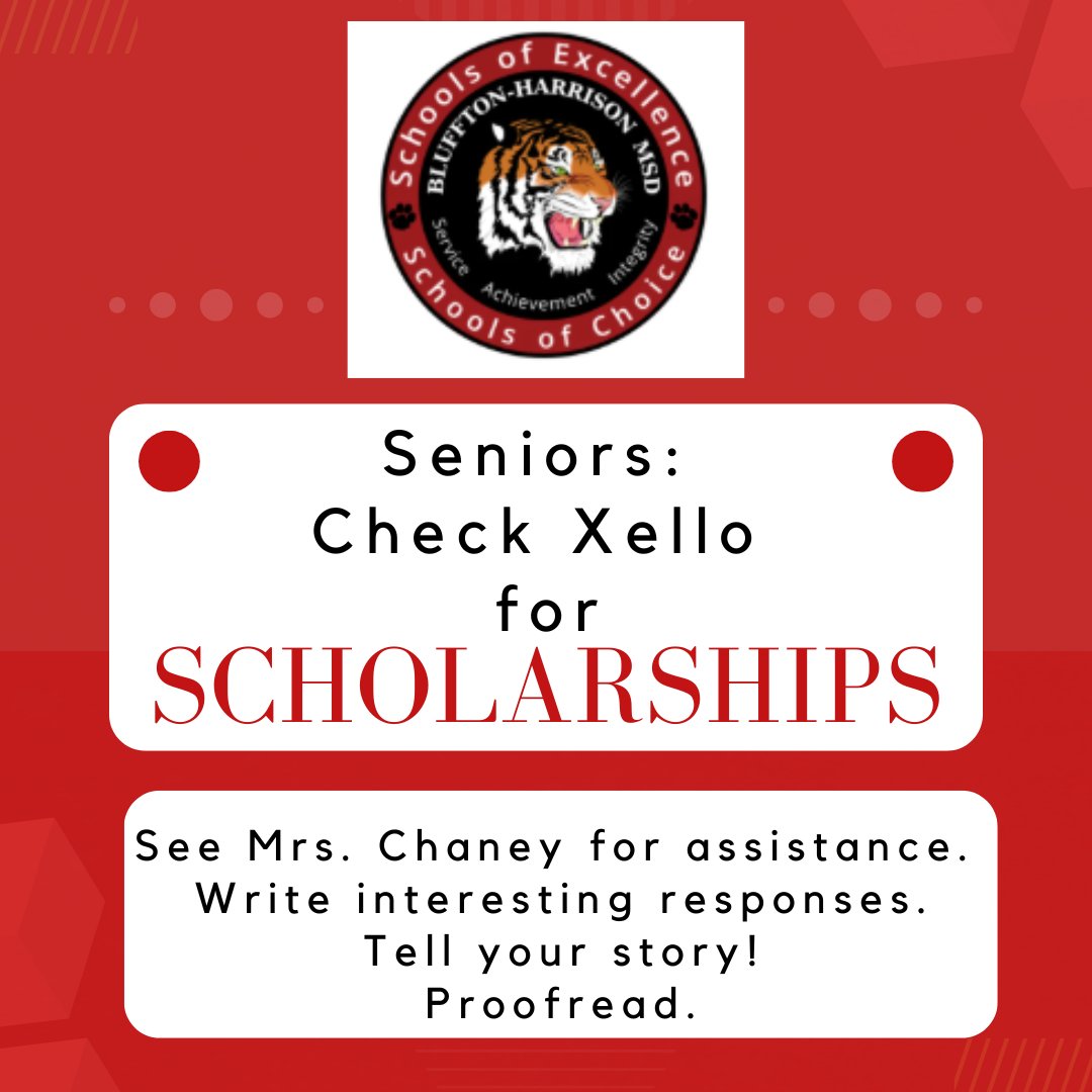 Seniors: See scholarship opportunities on Xello.
