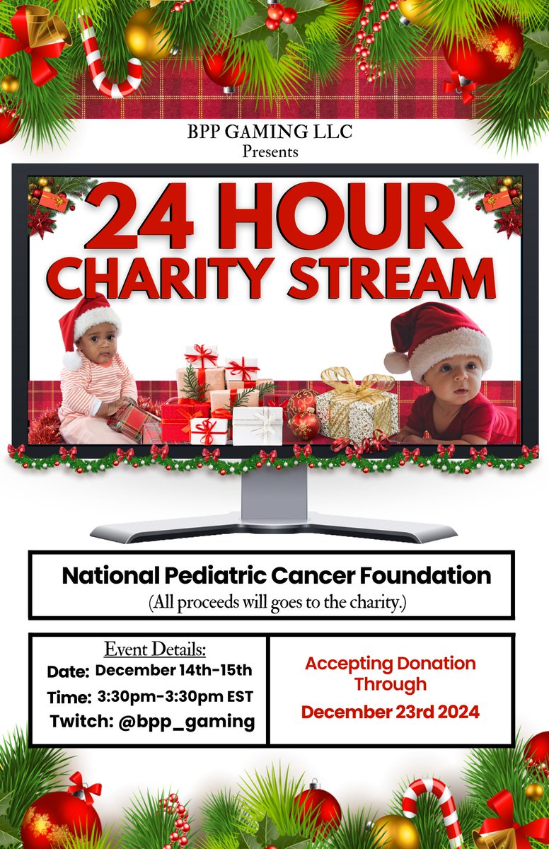 Violets_Eden_26's tweet photo. Tomorrow is BPP's 24 Hour Charity Stream it's the season of giving!!! We're raising awareness about childhood cancer to find less toxic and more effective treatments. So we're sure like everyone else we can count on y'all support just pull up or even share the stream!! #CBP https://t.co/lX77OZkdpN