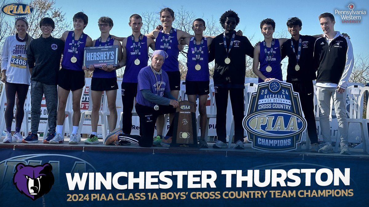 WPIAL (@wpial7) on Twitter photo 𝟐𝟎𝟐𝟒 𝐏𝐈𝐀𝐀 𝐂𝐥𝐚𝐬𝐬 𝟏𝐀 𝐁𝐨𝐲𝐬' 𝐂𝐫𝐨𝐬𝐬 𝐂𝐨𝐮𝐧𝐭𝐫𝐲 𝐓𝐞𝐚𝐦 𝐂𝐡𝐚𝐦𝐩𝐢𝐨𝐧
🏆 <a href="/wt_news/">Winchester Thurston School</a>
🔹 10-0 section record
🔹 4th PIAA title, t-3rd most in WPIAL history
🔹 89 points in championship, winning title by 16
#WPIAL | 🏃♂️🏆 | <a href="/PennWestUniv/">PennWest University</a> 𝟐𝟎𝟐𝟒 𝐏𝐈𝐀𝐀 𝐂𝐥𝐚𝐬𝐬 𝟏𝐀 𝐁𝐨𝐲𝐬' 𝐂𝐫𝐨𝐬𝐬 𝐂𝐨𝐮𝐧𝐭𝐫𝐲 𝐓𝐞𝐚𝐦 𝐂𝐡𝐚𝐦𝐩𝐢𝐨𝐧
🏆 <a href="/wt_news/">Winchester Thurston School</a>
🔹 10-0 section record
🔹 4th PIAA title, t-3rd most in WPIAL history
🔹 89 points in championship, winning title by 16
#WPIAL | 🏃♂️🏆 | <a href="/PennWestUniv/">PennWest University</a>