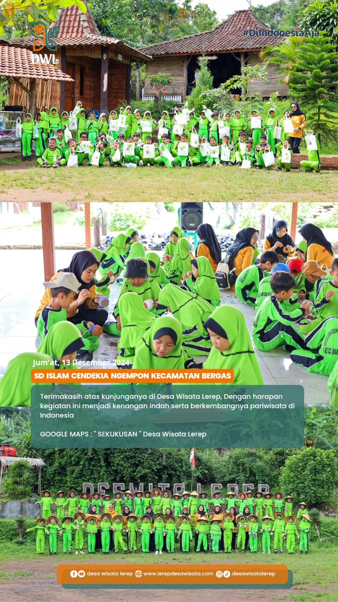 DesaLerep's tweet photo. Tempat tepat untuk Fieldtrip atau outingclass https://t.co/yDZwtz5VJ9