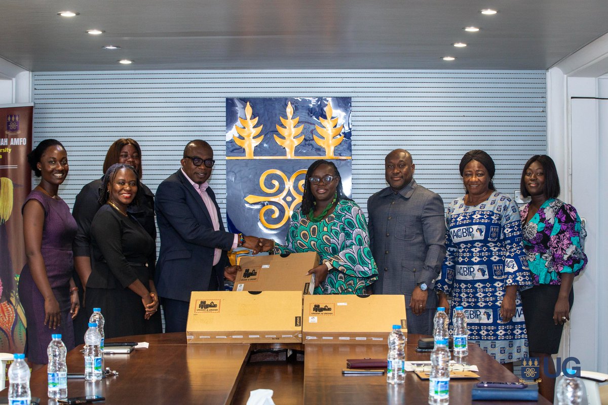 UnivofGh's tweet photo. As part of its Corporate Social Responsibility, the University of Ghana Enterprises Limited (UGEL) has donated 30 brand-new laptops to the University to support the Vice-Chancellor’s ‘One Student One Laptop’ initiative.
1/4 

#TransformativeStudentExperience https://t.co/Tft0MlnPjj