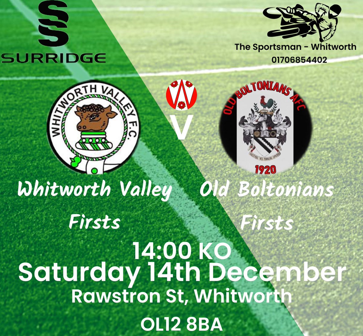 Firsts go again this weekend in there last game of the year and they face <a href="/oldboltsafc/">Old Boltonians AFC</a> at home.

Good luck lads UTV 🟢⚪️⚽️