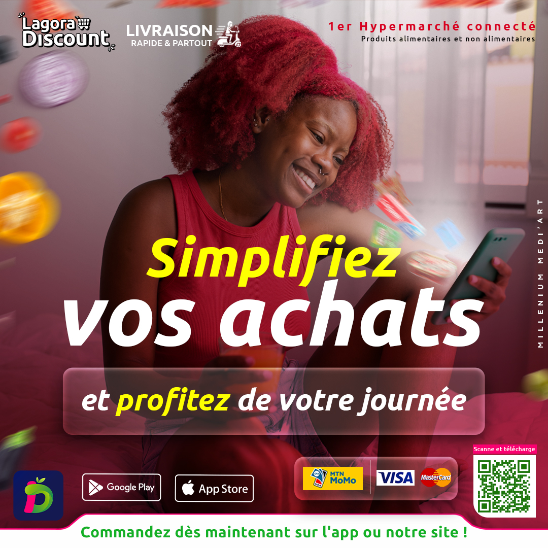 lagora_discount's tweet photo. Simplifiez vos achats et gagnez du temps ! 🛍⏳

Avec Lagora Discount, dites adieu aux longues files d’attente et aux déplacements fatigants. Commandez tout le nécessaire en quelques clics depuis notre application ou notre site.

#LagoraDiscount #GainDeTemps #LivraisonRapide https://t.co/owHGagaLfY