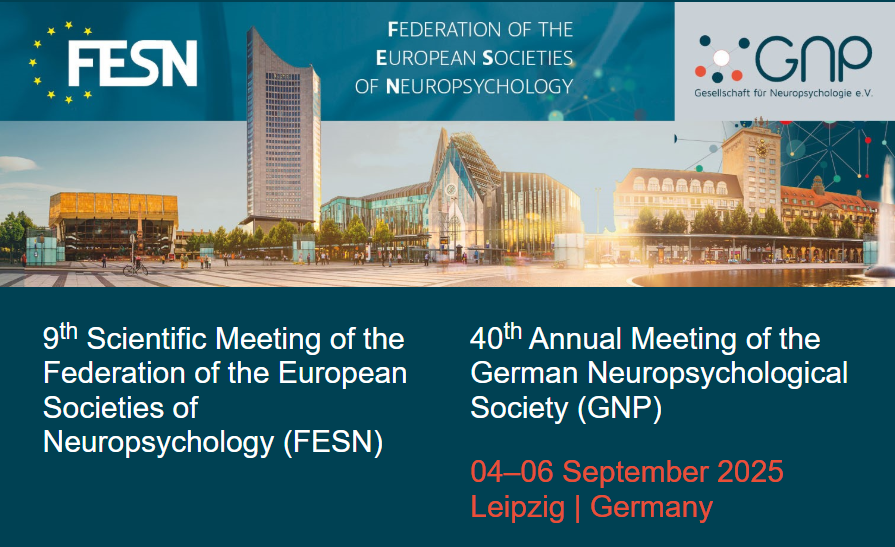 ‼️The 9th Scientific Meeting of the Federation of the European Societies of Neuropsychology (FESN) &amp; the 40th Annual Meeting of the German Neuropsychological Society (GNP)🧠

🗓️September 4-6, 2025

📤Abstract submission deadline: 17th March 2025

📍Leipzig, Germany
