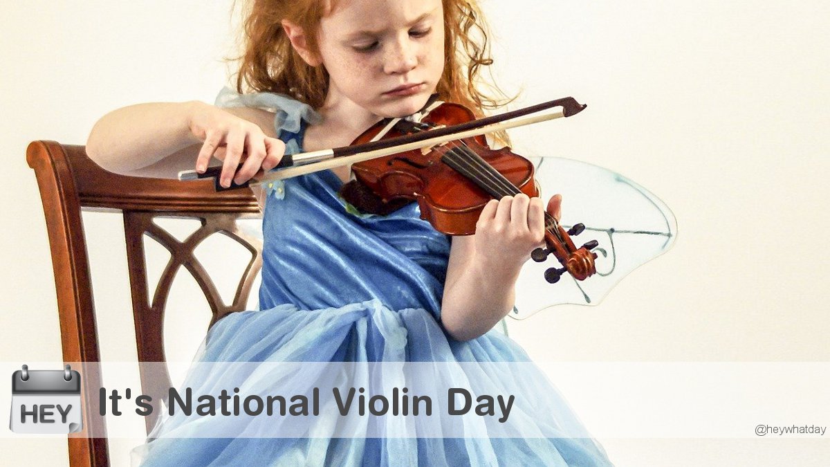 HeyWhatDay's tweet photo. It's National Violin Day!
#Violin #ViolinDay #NationalViolinDay https://t.co/O6Rwfc0VO3