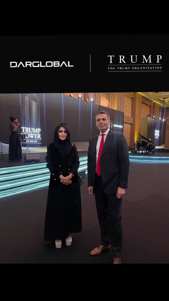 AtNassar's tweet photo. سعدت يوم امس بحضور  دعوة من شركة @dar_global لحفل تدشين  #برج_ترمب_جدة 
@realDonaldTrump بحضور الرئيس التنفيذي للشركة إريك ترامب في فندق الفورسيزون في الرياض
و تشرفت بمعرفة الرئيس التنفيذي لدار جلوبال الأستاذ زياد @ZiadElChaar https://t.co/NTsfxbL2Yu