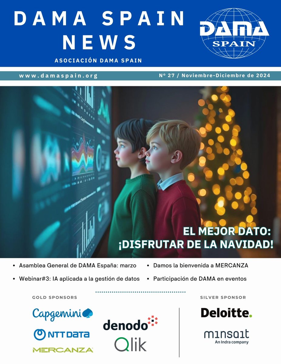 📣¡Revista DAMA SPAIN NEWS de Noviembre-Diciembre! 📢

➡️ Convocatoria de Asamblea General

➡️ Participación de DAMA en eventos

➡️ Valoración de primeros Gold Webinars
 
➡️ <a href="/Mercanza/">Mercanza</a> se une como sponsor “Gold”

➡️ Grupo de Trabajo de Espacios de datos

damaspain.org