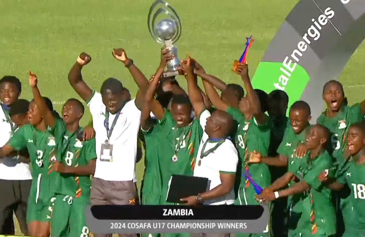 Really enjoyed watching the COSAFA U17 Championship the past couple of days. Zambia 🇿🇲 deservedly crowned as champions after a dramatic win over Angola 🇦🇴

Both teams qualified for the 2025 U17 AFCON in Ivory Coast.