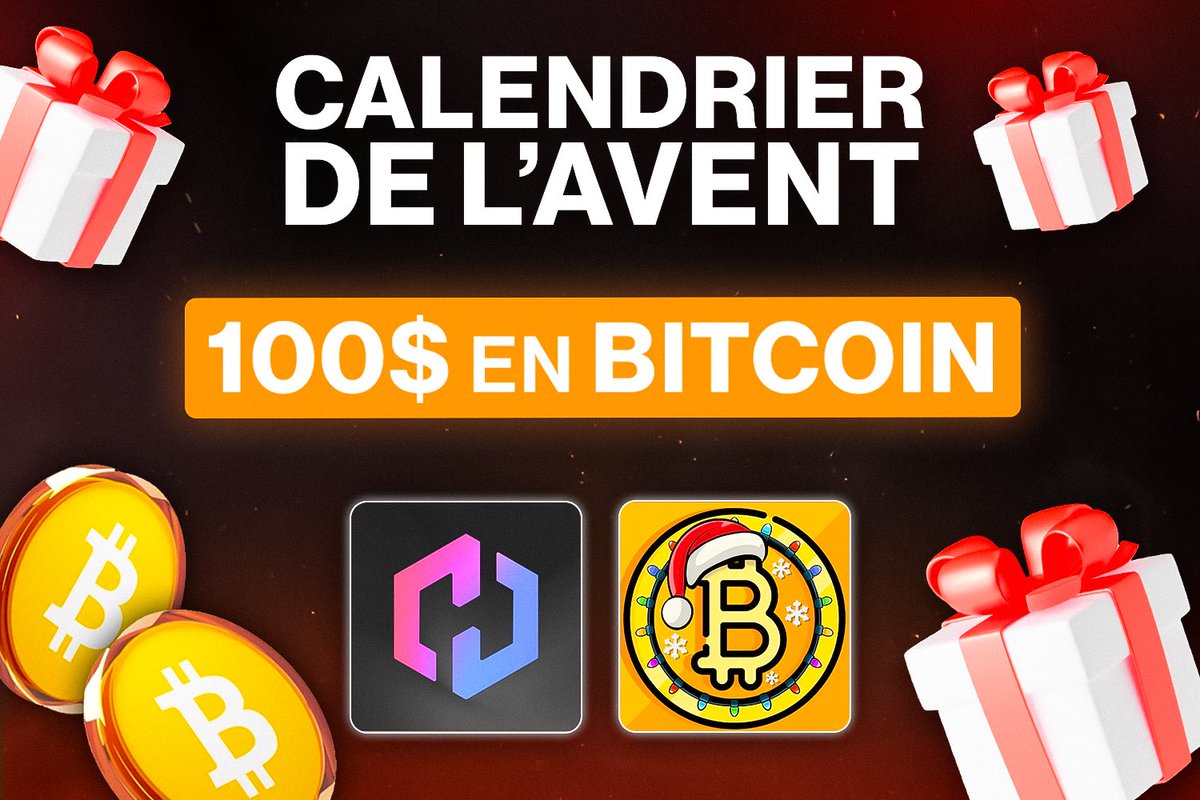 LeCryptoDaily's tweet photo. 🔴 GIVEAWAY CALENDRIER DE L’AVENT

🔸Nous continuons notre calendrier avec 100$ en #Bitcoin offerts par @CoinhouseHQ 🎁

Pour participer : 
👉 Like 
👉 Follow @LeCryptoDaily &amp; @CoinhouseHQ  

Bonus : Un deuxième giveaway vous attend sur notre Instagram (lien en bio)🌟 https://t.co/rfHOXGVK7P