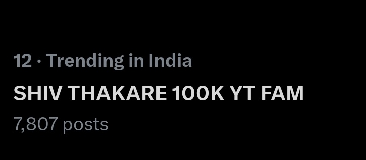 #ShivKiSena is not active much on Twitter but whenever he needs will be on his side even after years &amp; years >>>>>>>  #BiggBoss18

" SHIV THAKARE 100K YT FAM "