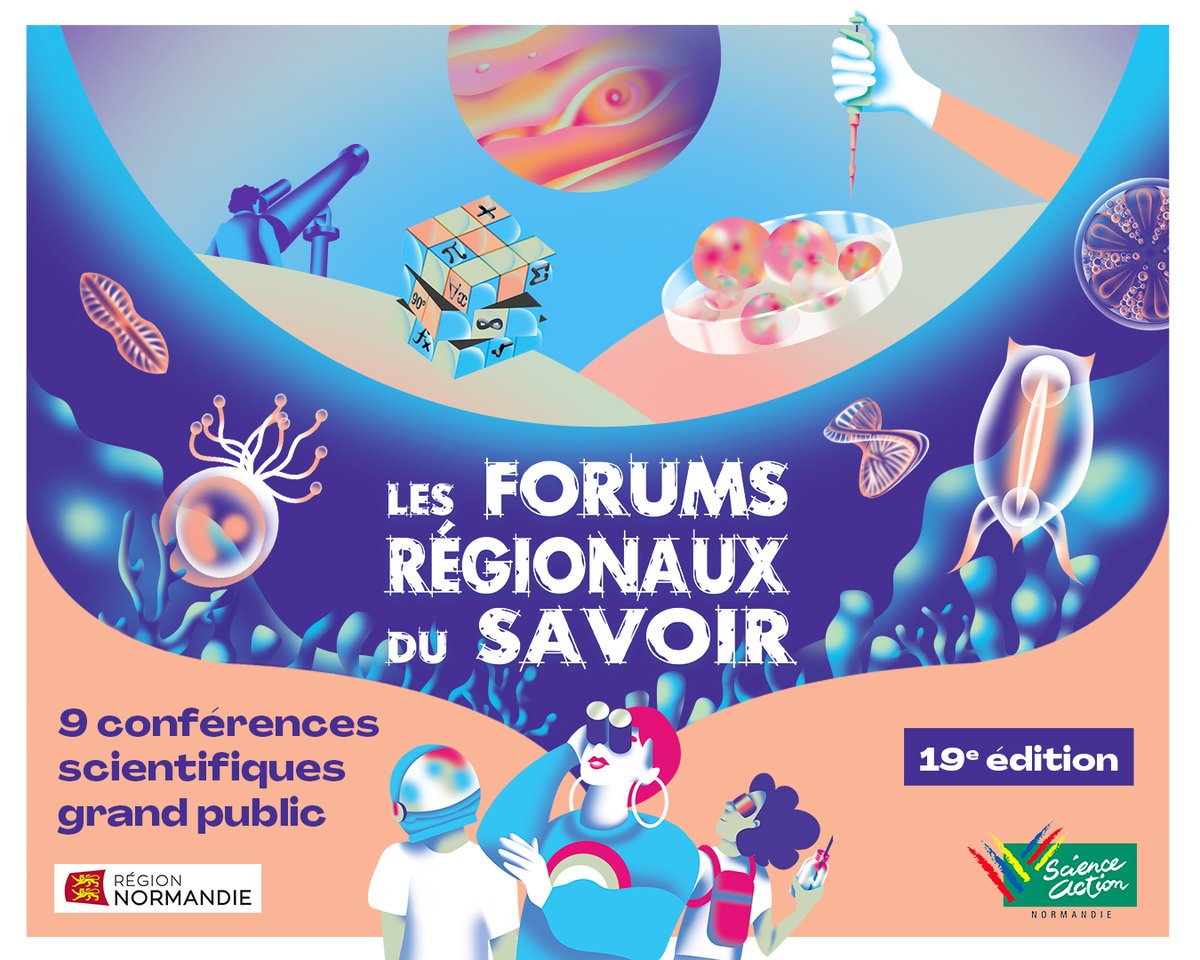 🌟 Nouvel Agenda 2025 des Forums Régionaux du Savoir ! Explorez l'univers fascinant de la science avec 9 conférences interactives ! 🔬🧠 Des sujets captivants allant de l'exploration extrasolaire à la microbiologie. Détails et réservation sur notre site : bit.ly/3vtNHo4