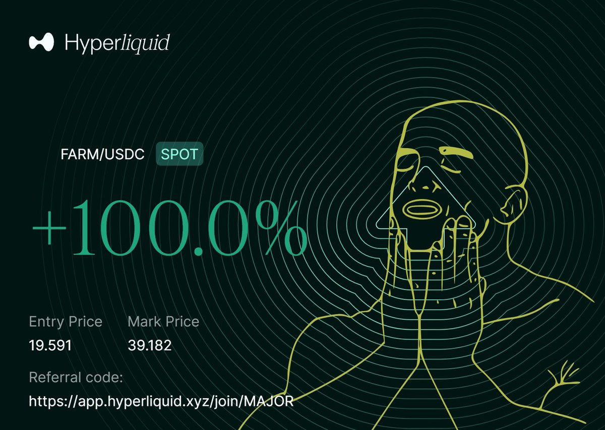 We Farming it up this morning. Will we see $100+?

app.hyperliquid.xyz/join/MAJOR