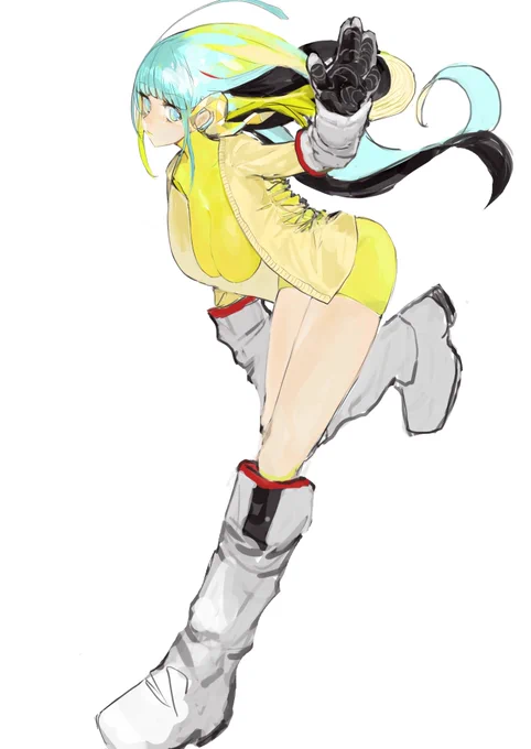 創作だとこちらの月曜ちゃんが思ったよりも伸びておりました 