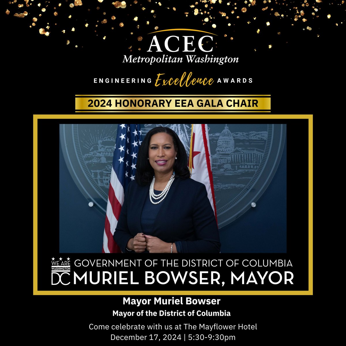ACEC Metropolitan Washington (@acec_mw) on Twitter photo <a href="/ACEC_MW/">ACEC Metropolitan Washington</a> is honored to be recognizing this year's 2024 Engineering Excellence Awards Honorary Chair - <a href="/MayorBowser/">Mayor Muriel Bowser</a>! <a href="/ACEC_MW/">ACEC Metropolitan Washington</a> is honored to be recognizing this year's 2024 Engineering Excellence Awards Honorary Chair - <a href="/MayorBowser/">Mayor Muriel Bowser</a>!