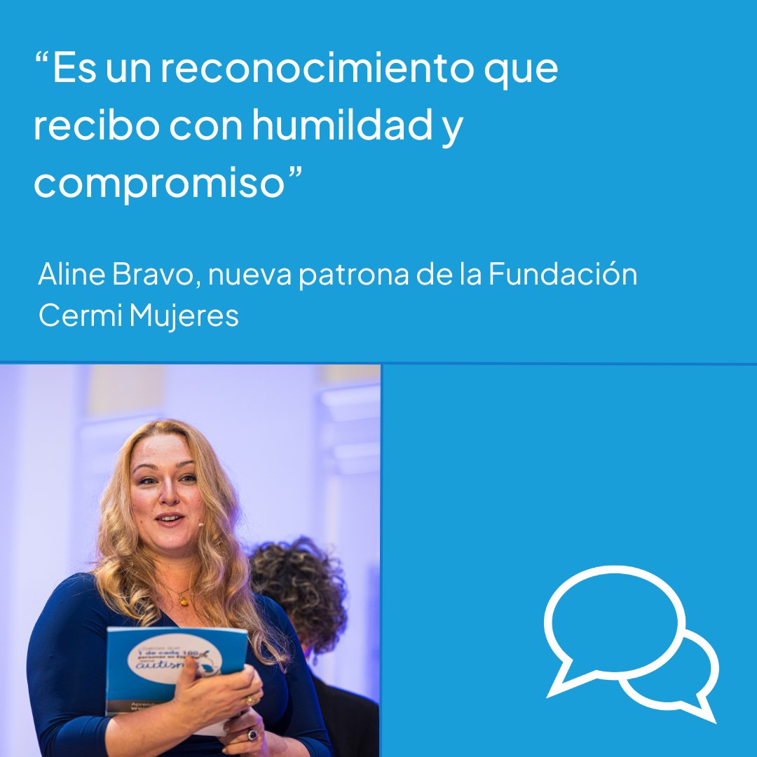 El #autismo sigue presente en <a href="/FCERMIMujeres/">Fundación CERMI Mujeres</a>. <a href="/AlineBravoEs/">Aline Bravo</a>, mujer autista muy comprometida con la defensa de los derechos del colectivo, entra a formar parte de su patronato para aportar su experiencia como mujer, madre de un niño autista y profesional➡️  autismo.org.es/actualidad/not…