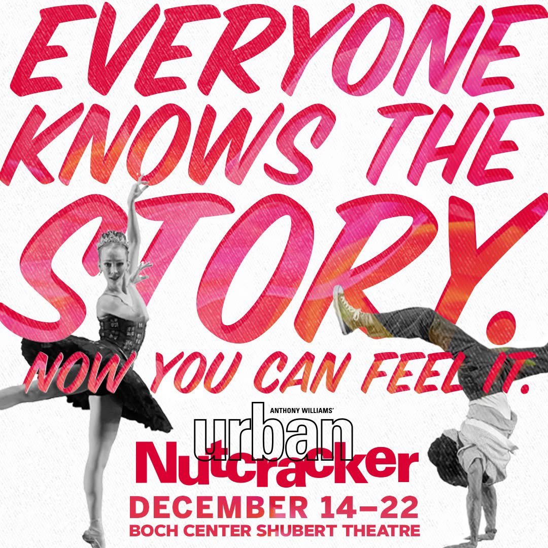 Outside The Box (@otbagency) on Twitter photo Opens this Saturday!!
Anthony Williams’ URBAN NUTCRACKER, the modern Boston-centric holiday classic, returns to the Shubert Theatre for the 2024 holiday season! <a href="/BochCenter/">Boch Center</a>
This classic dance theatrical will showcase winter scenes set in present-day downtown Boston, blending Opens this Saturday!!
Anthony Williams’ URBAN NUTCRACKER, the modern Boston-centric holiday classic, returns to the Shubert Theatre for the 2024 holiday season! <a href="/BochCenter/">Boch Center</a>
This classic dance theatrical will showcase winter scenes set in present-day downtown Boston, blending