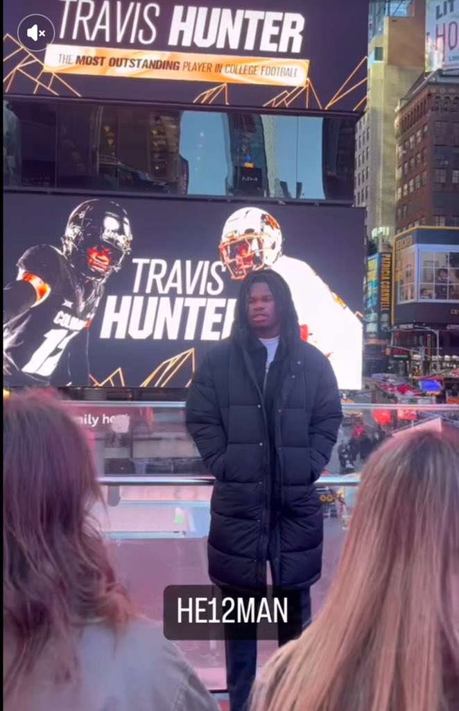 Travis Heisman Hunter is enjoying his time in New York