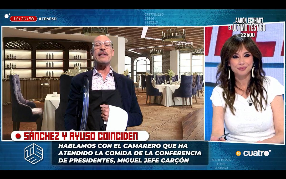 todoesmentiratv's tweet photo. Hablamos con el camarero que ha atendido la comida de la conferencia de presidentes

#TEM13D
https://t.co/916Nsjwa3G https://t.co/opYUPnq6H4