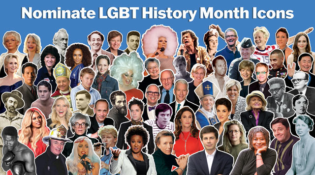 lgbthistorymonth.com/VR/LGBT24-eBla…

Nominate 2025 LGBT History Month Icons
Deadline: Friday, December 20, 2024

Selection CriteriaNominated LGBTQ Icons may be living or dead, national or international. Selection is based on one or more of the following criteria.

The nominee is:
•