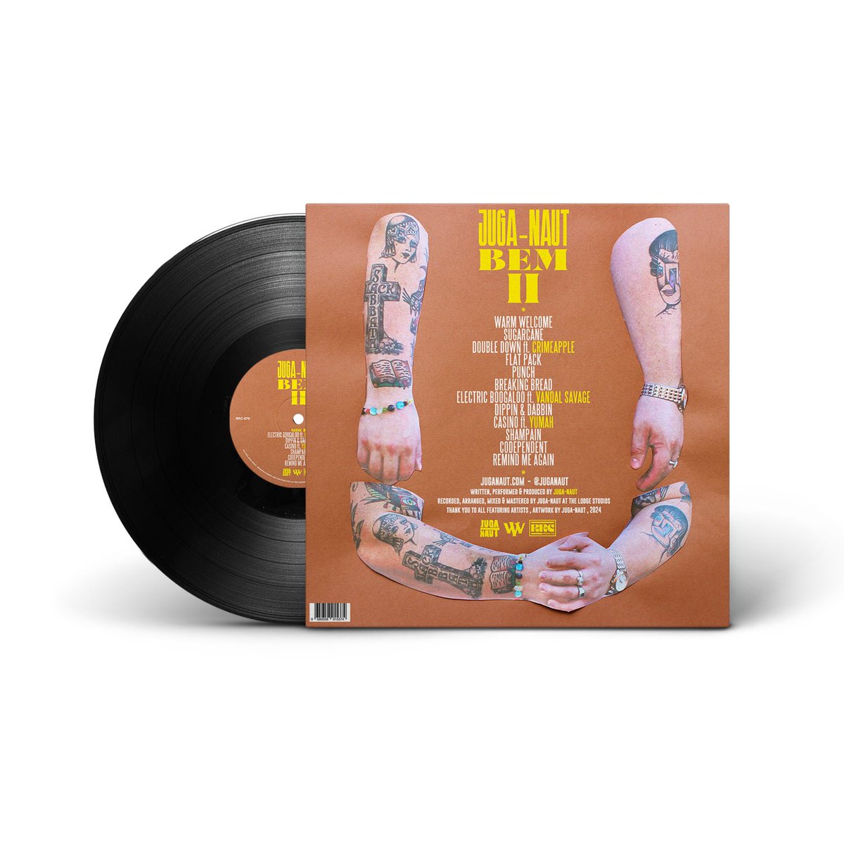 Juga-Naut (@juganaut) on Twitter photo I’m happy to say my album Bem II is coming out on wax! The limited edition vinyl is in stock & ready to ship and will be available to purchase next Monday December 16th @ 4PM GMT exclusively via <a href="/RrcmusicC/">RRC MUSIC CO.</a> only 200 copies made! rrcmusic.co ⚡️⚡️ I’m happy to say my album Bem II is coming out on wax! The limited edition vinyl is in stock & ready to ship and will be available to purchase next Monday December 16th @ 4PM GMT exclusively via <a href="/RrcmusicC/">RRC MUSIC CO.</a> only 200 copies made! rrcmusic.co ⚡️⚡️
