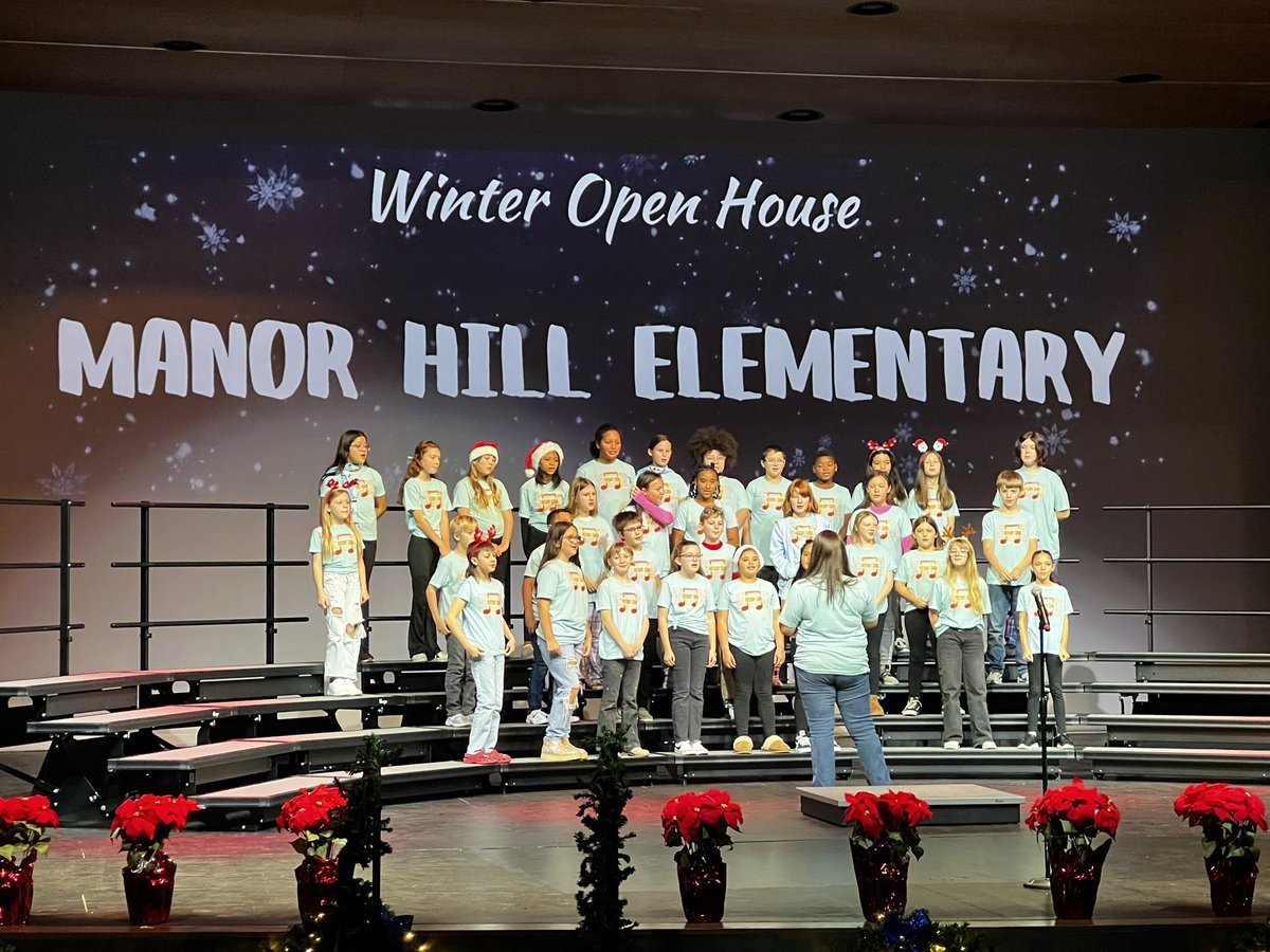 The Patriot Choir from <a href="/MHPatriot/">Manor Hill</a> is here at Winter Open House under the direction of <a href="/MHmusicroom/">Michelle Schwinger</a> and they are doing fabulous! #LPSLeads