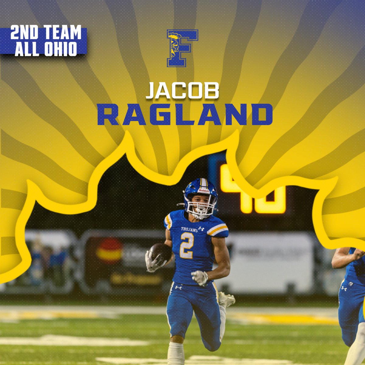 Huge congratulations to Jacob Ragland on being named Second Team All-Ohio for football! 🏈👏 
Your hard work, dedication, and talent have truly paid off! 💪 #AllOhio
