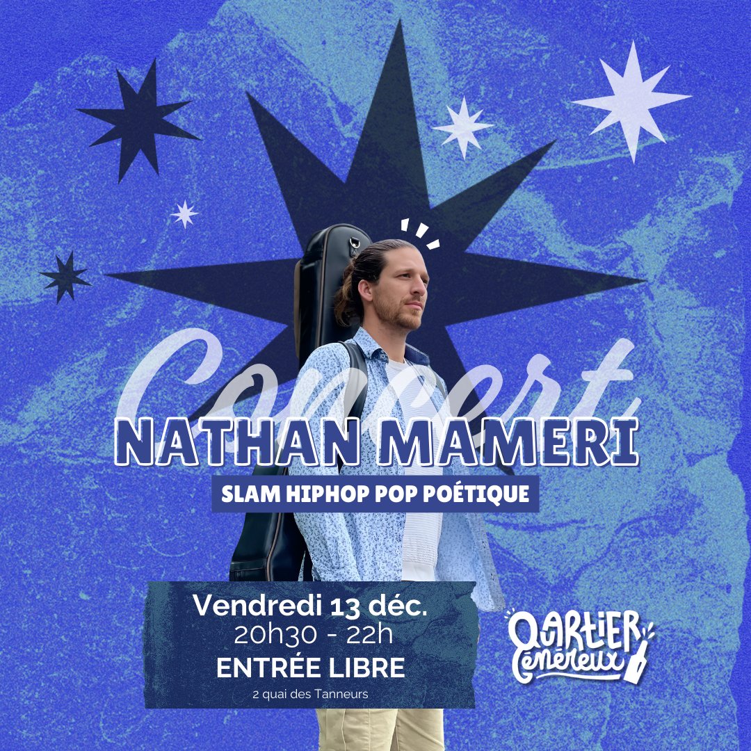 Nathan Mameri, auteur-compositeur interprète, débarque au Quartier Généreux avec son concert-spectacle intitulé « Rien n’est grave, tout est précieux ». #Montpellier
