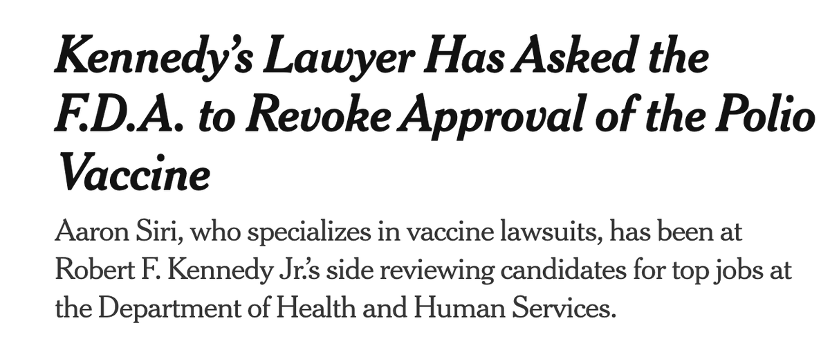 Alright, well. If it wasn't obvious before, this is entirely disqualifying. I think this is by far the most dangerous thing RFK Jr. or anyone associated with him has done so far.