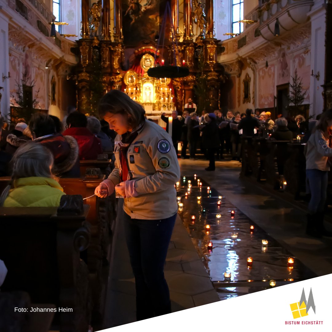 Das #Friedenslicht aus #Bethlehem kommt am Sonntag, 15. Dezember, nach #Eichstätt. Die feierliche Aussendung findet um 15 Uhr in der #Schutzengelkirche statt.   bistum.org/friedenslicht