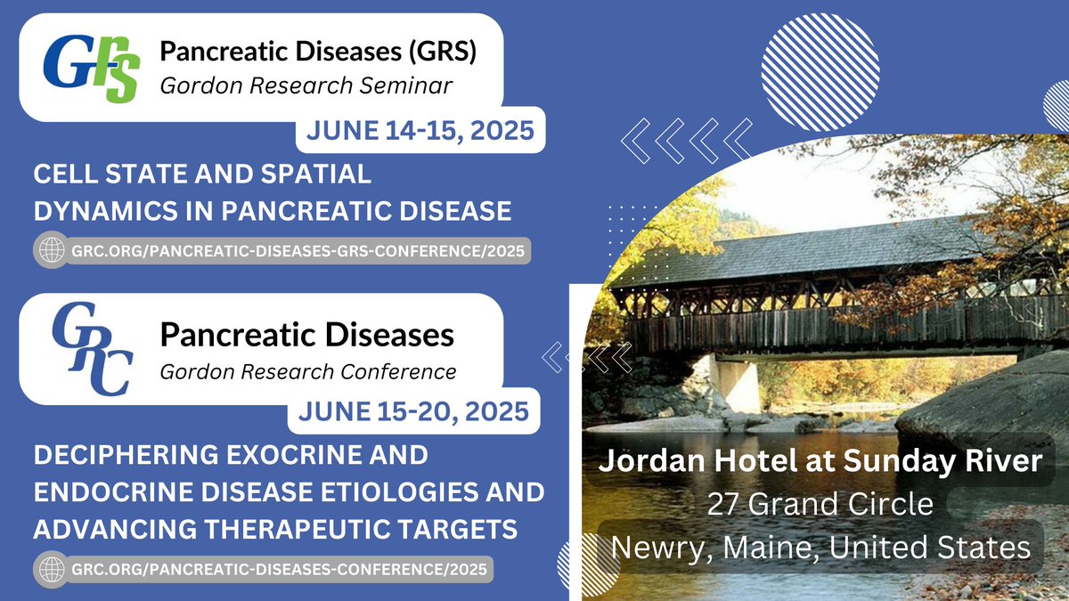 Center for Diabetes and Metabolic Diseases (@iusweettweets) on Twitter photo Friendly reminder that applications are open for the next Pancreatic Diseases <a href="/GordonConf/">Gordon Research Conferences</a> and Research Seminar! Save the dates in June and join us in Maine! Learn more and apply - grc.org/pancreatic-dis… & grc.org/pancreatic-dis… Friendly reminder that applications are open for the next Pancreatic Diseases <a href="/GordonConf/">Gordon Research Conferences</a> and Research Seminar! Save the dates in June and join us in Maine! Learn more and apply - grc.org/pancreatic-dis… & grc.org/pancreatic-dis…