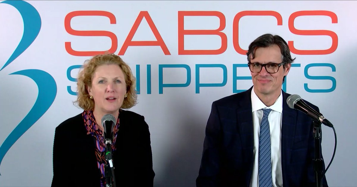 SABCS (@sabcssanantonio) on Twitter photo Now on #SABCSSnippets: <a href="/DrLisaCarey/">Lisa Carey, MD, ScM, FASCO</a> and Otto Metzger, MD, discuss the phase 3 PATINA trial, which showed that patients with HR+, HER2+ metastatic breast cancer had improved PFS when palbociclib was added to endocrine and anti-HER2 therapy.
bit.ly/3Zs3kYw
#SABCS24 Now on #SABCSSnippets: <a href="/DrLisaCarey/">Lisa Carey, MD, ScM, FASCO</a> and Otto Metzger, MD, discuss the phase 3 PATINA trial, which showed that patients with HR+, HER2+ metastatic breast cancer had improved PFS when palbociclib was added to endocrine and anti-HER2 therapy.
bit.ly/3Zs3kYw
#SABCS24