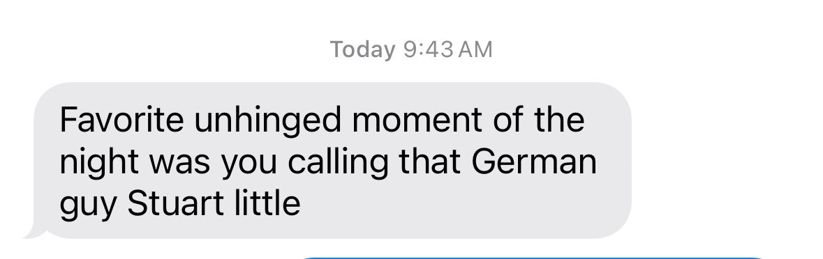 skweejeee's tweet photo. When this is the only text you wake up to after the work holiday Christmas party https://t.co/BkYd6Udeus