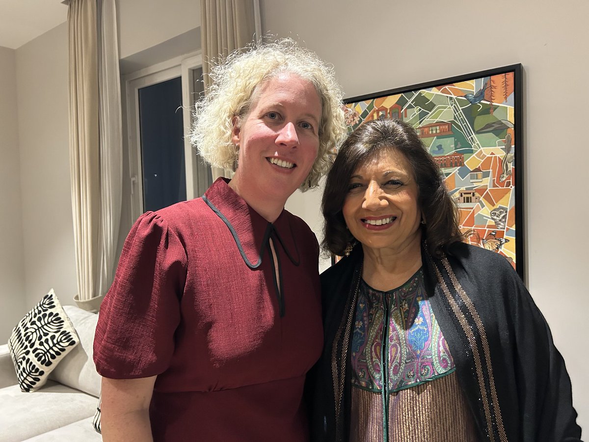 kiranshaw's tweet photo. With my dear friend Hillary McGeachy  CG of Australia in Bengaluru at her delightful Christmas party https://t.co/N64PZ7e4Ao