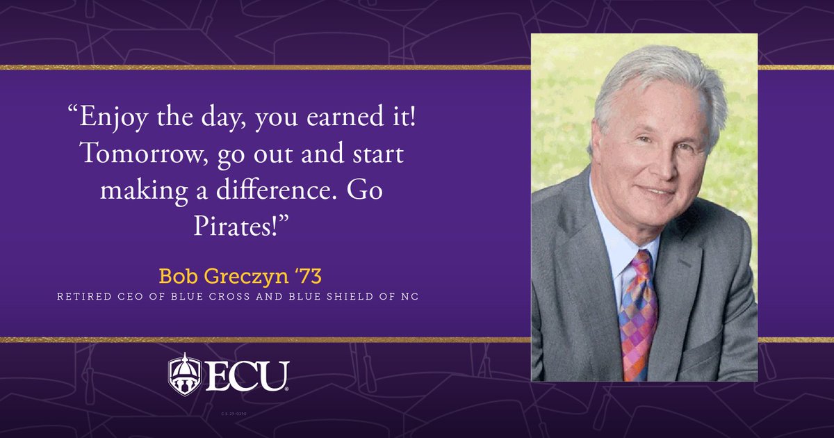 ECU (@eastcarolina) on Twitter photo Thank you, Mr. Greczyn, for your inspirational remarks today! 🎓 Thank you, Mr. Greczyn, for your inspirational remarks today! 🎓