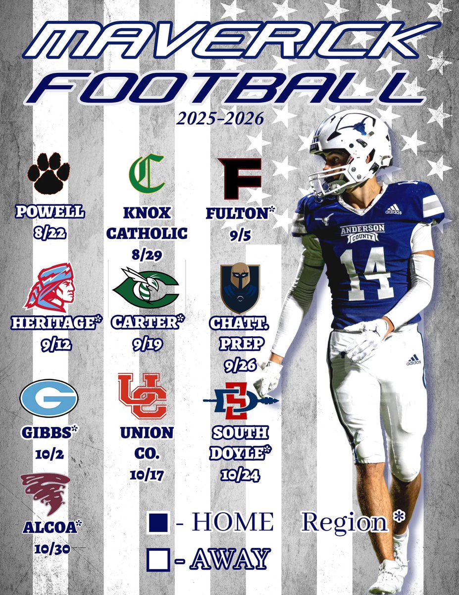 2025 Maverick Football Schedule🤘🏈